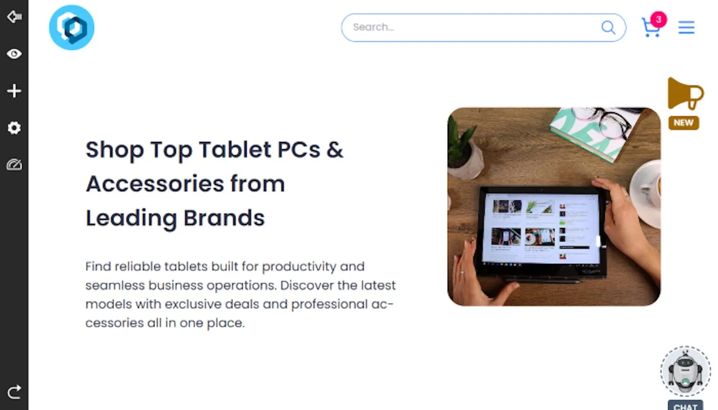 website edit mode view