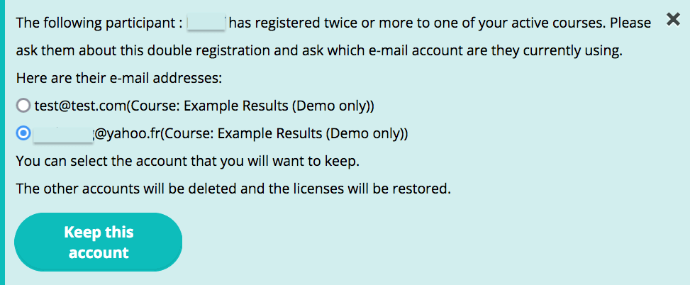 Remove double registrations