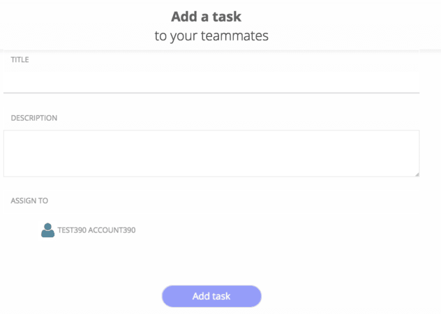 Add a task in Simbound